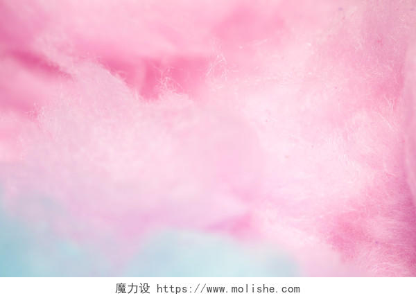 棉花糖的粉色和蓝色渲染背景